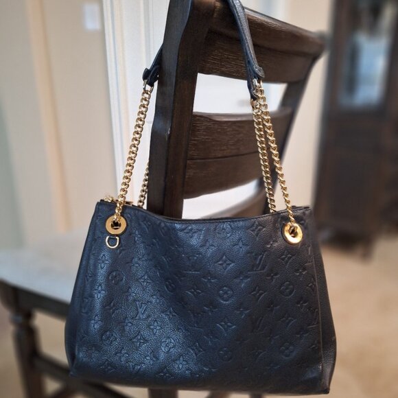 Louis Vuitton Empreinte Noir CA2188 Chain Tote bag with gold chain (authentic) - Picture 1 of 6